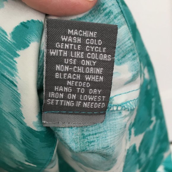 Donna Ricco NY Turquoise Floral Dress 2 Petite EUC - Picture 9 of 9